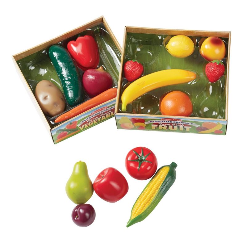 Melissa &#38; Doug Play-Time Produce Fruit (9pc) and Vegetables (7pc) Realistic Play Food, 5 of 14