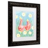 Trademark Fine Art - Ania Zwara  Coral Gees In The Garden Matted Framed Art - 3 of 4