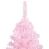 Artificial Christmas Tree Pink PVC, steel 47.2 in - 3 of 4