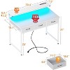 ODK 40 Inch Small Computer Desk with 3 Drawers and USB Power Outlets - 3 of 3