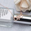 Women's White/Rose Gold Sterling Silver Necklace with Cubic Infinity Heart - Birthday Gift for Wife, Mom - 3 of 4