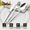 Angel Sar 20-Piece 18/10 Stainless Steel Silverware Set, Mirror Polished Flatware for 4, Dishwasher Safe Cutlery for Home, Restaurant, Wedding, Party - 4 of 4