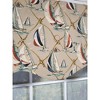 RLF Home Sail Away Provance 3" Rod Pocket Lining Luxurious and Elegant Window Treatment Valance 50" x 15" Beige - 3 of 4