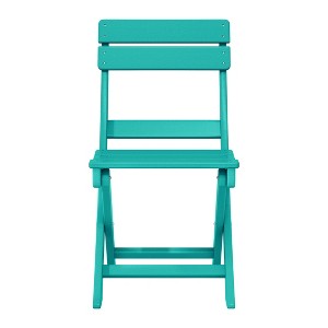 WestinTrends Malibu HDPE Outdoor Patio Modern Folding Dining Chair - 1 of 4