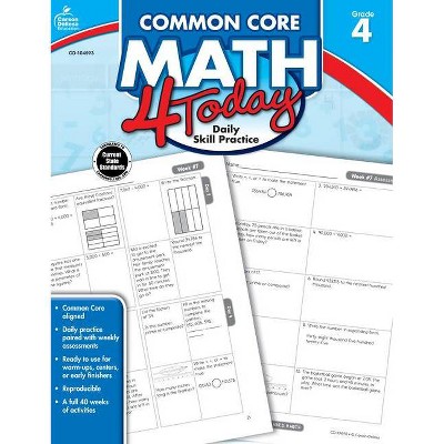 Common Core Math 4 Today, Grade 4 - (Common Core 4 Today) by  Erin McCarthy (Paperback)