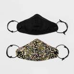 2pk Adjustable Fit Face Mask - Wild Fable™ One Size