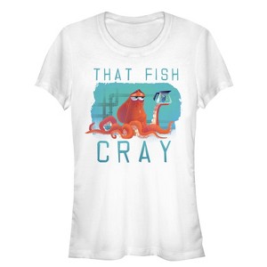 Juniors Womens Finding Dory Hank Thinks That Fish Cray T-Shirt - 1 of 3