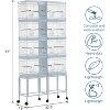 Bird Cage, 28 Inch Large Cage with Removable Tray and Temperature and Humidity Detection,Portable Feeding Parakeet Cage for Travel or Home - 3 of 4