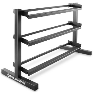 Philosophy Gym 3-Tier Dumbbell Weight Rack, Heavy-Duty - 1 of 4