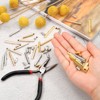 Unique Bargains Tube Ball Bead Slide on End Clasps for Multi-Strand DIY Craft Making 100 Pcs - 3 of 3