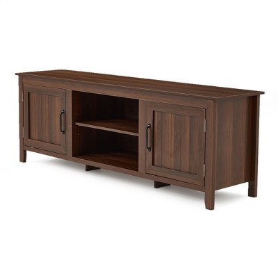 JOMEED TV Console Stand Table Storage Cabinet Media Entertainment Center for Home Theater, Bedroom, Living Room, and TV Supports Up To 110 Pounds