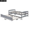 CAVINAS Twin Size Platform Bed Modern Pine Bed Frame with 2 Storage Drawers for Bedroom, No Box Spring Required - 3 of 4