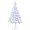 Aghana Digitals Pre-Lit 47.2in White PVC Artificial Christmas Tree with Warm White LEDs, Cone - 3 of 4