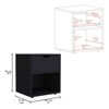 TIRAMISUBEST Light Gray Nightstand with Sliding Drawer, Modern Bedroom Storage - 4 of 4