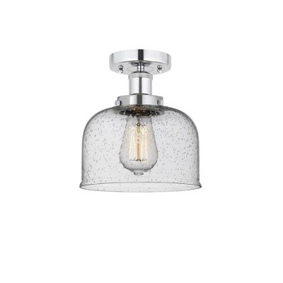 Bell - 1 Light Semi-Flush Mount In Industrial Style-8.25 Inches Tall and 6.5 Inches Wide