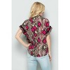 Women's Snake Skin Front Tie Top - SEE AND BE SEEN - 2 of 4