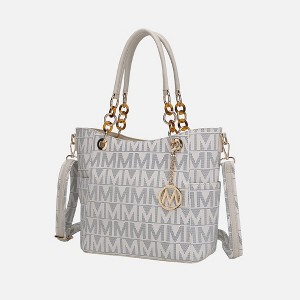 MKF Collection Kissaten Milan “M” Signature Tote Faux Leather Shoulder Bag for Women by Mia K - 1 of 4