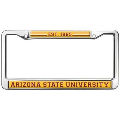 Arizona State University School Logo Full Size Standard License Plate Metal Frame