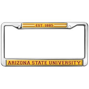 Arizona State University School Logo Full Size Standard License Plate Metal Frame - 1 of 4