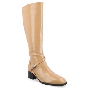 Journee Collection Womens Rhianah Tru Comfort Foam Stacked Block Heel Square Toe Boots - 1 of 4