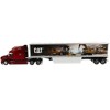 Peterbilt 579 UltraLoft Truck Tractor Red with "CAT Caterpillar" Mural Dry Van Trailer "Transport Series" 1/50 Diecast Model by Diecast Masters - 2 of 4