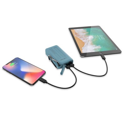 myCharge Adventure H2O Plus 6700mAh/2.4A Output Dual USB-A Port Power Bank - Blue