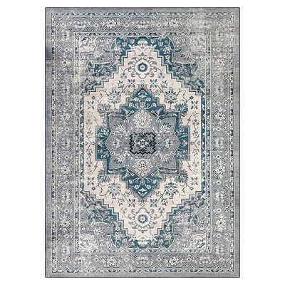 Boho Area Rug Oriental Floral Rugs Bedroom Living Room Indoor Rugs Soft Vintage Rugs