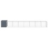 vidaXL Chicken Cage Anthracite Galvanized steel 43.3 x 320.1 x 43.3 in - 4 of 4