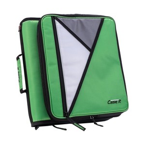 Case-it The Universal Zipper Binder - 2 Inch O-Rings - Padded Pocket - 400 Page Capacity - Comes with Shoulder Strap - 1 of 4