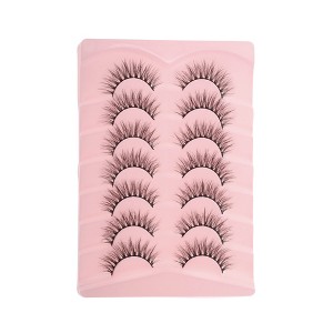 Unique Bargains 5D False Eyelashes Black 7 Pairs - 1 of 4