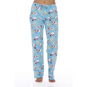 Just Love Womens Christmas Print Knit Jersey Pajama Pants - Winter Cotton PJs - 1 of 2