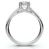 Pompeii3 1ct Princess Cut Lab Created Diamond Solitaire Engagement Ring 14k White Gold - Size 5 - 2 of 4