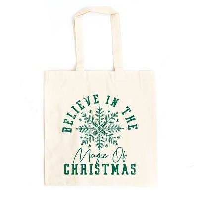 City Creek Prints Magic Of Christmas Canvas Tote Bag - 15x16 - Natural