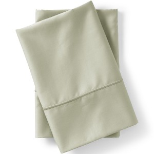 Lands' End 400 Thread Count Premium Supima Cotton No Iron Sateen Pillowcases - 1 of 2