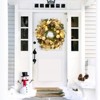 Coucheta Prelit Battery-Operated Christmas Wreath with Ball Ornaments – Light-Up Holiday Accent Decor for Front Door - 3 of 4