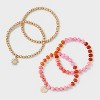Beaded Charm Stretch Bracelet Set 4pc - Universal Thread™ - 3 of 4
