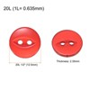 Unique Bargains Round Resin 2-Hole Fish Eye Craft Replacement Sewing Button 10 Pcs - 2 of 4
