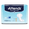 Attends Shaped Pads Super Unisex Incontinent Pad Contoured 13 X 27.2 Inch SPSA, 80 Ct - 2 of 4