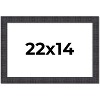 PosterPalooza | Distressed Brown Picture Frame - UV Acrylic, Backing Board, Hanging Hardware Included - 2 of 4