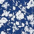 navy/white floral