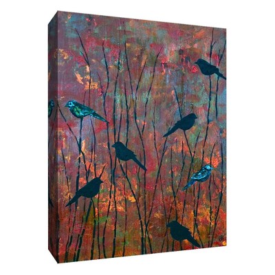 11" x 14" Dark Birds Decorative Wall Art - PTM Images