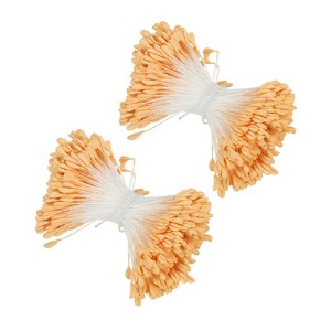 Unique Bargains DIY Craft Handmade Decorative Double Heads Artificial Flower Stamens 680 Pcs - 1 of 4