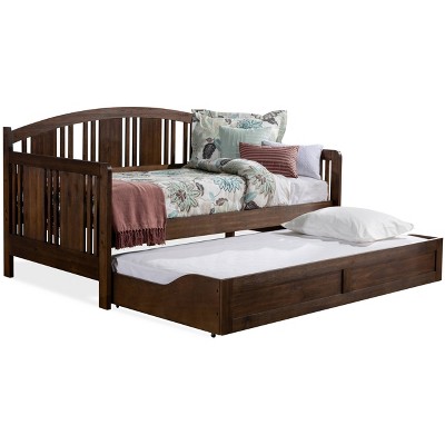 Dana Wood Daybed with Trundle Unit Twin Brushed Acacia - Hillsdale Furniture