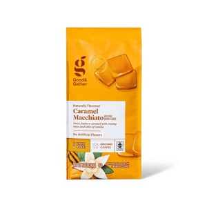 Naturally Flavored Caramel Macchiato Light Roast Ground Coffee - 12oz - Good & Gather™ - 1 of 4