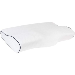 Healthy Spirit Contour Cervical Neck Pillow | Neck Pillow for Pain Relief Orthopedic Neck Support Shoulder Pain, White, 1 Count - 1 of 4