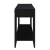 Vynxaria 60" Modern Console Table with 3 Drawers and Open Shelf Wavy Design, Lacquer Finish, Extra Stability for Entryway/Livingroom - 4 of 4