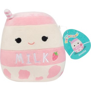 Squishmallows Original 8-Inch Amelie The Strawberry Milk - Official Jazwares Plush - Collectible Food Stuffed Animal Toy - Gift for Kids, Girls & Boys - 1 of 4
