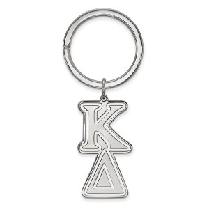 Black Bow Jewelry Sterling Silver Kappa Delta Greek Life Key Chain - 1 of 3