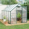 VYNXARIA 6*10FT Polycarbonate Greenhouse Raised Base and Anchor Aluminum Heavy Duty Walk-in Greenhouses for Outdoor Backyard in All Season - 2 of 4