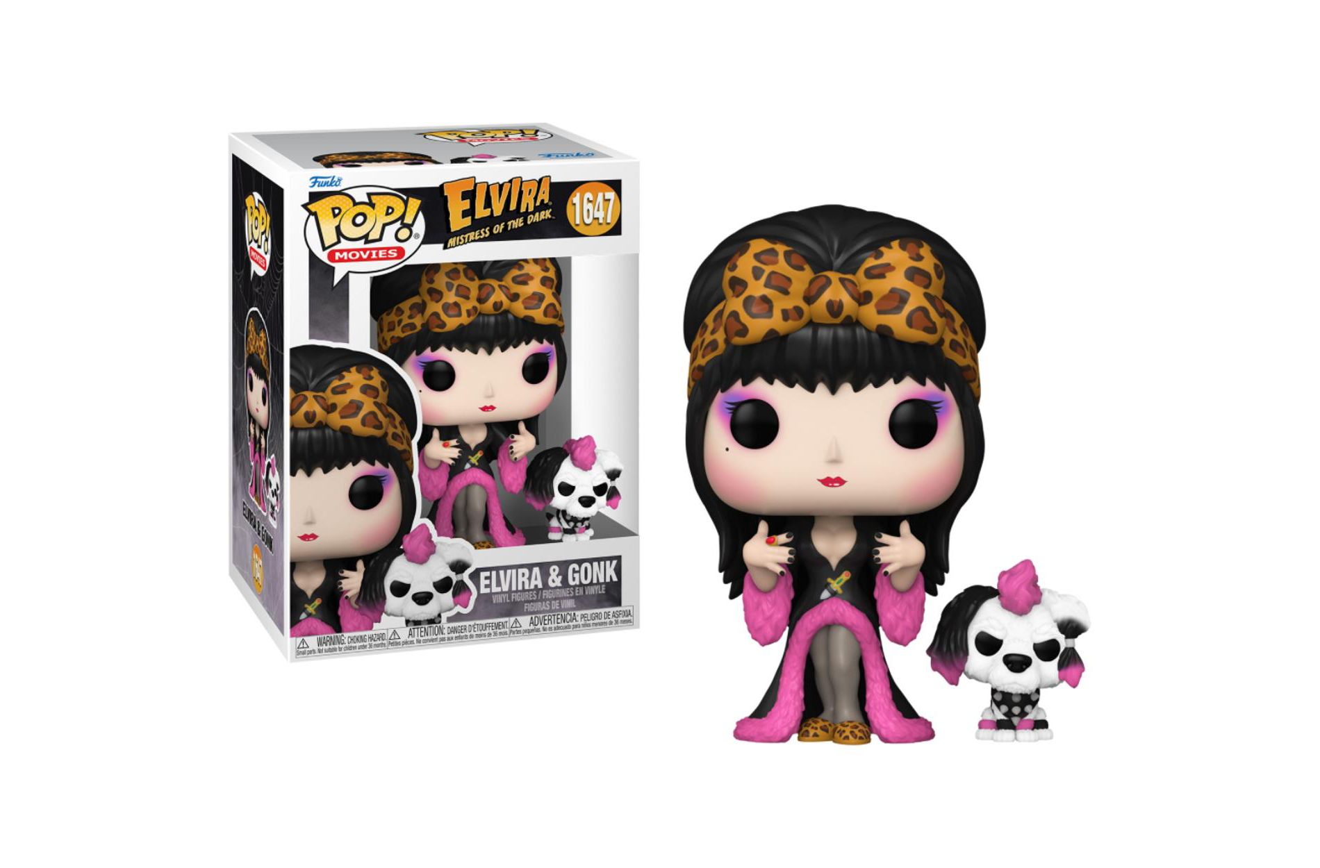 Funko POP & Buddy: Movies: Elvira Mistress of The Dark - Elvira & Gonk Vinyl Figure #1647 #80694